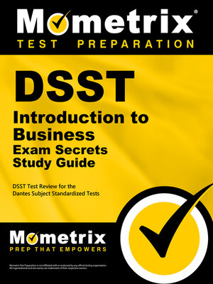 cover image of DSST Introduction to Business Exam Secrets Study Guide